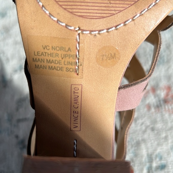 Vince Camuto Dusty Rose Norla Strappy Heels 7.5 - Picture 5 of 6